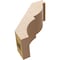 Ekena Millwork 3-inch W x 6-inch D x 6-inch H Valencia Rough Cedar Woodgrain TimberThane Knee Brace, Primed BRCUR03X06X06VALRCPR - alternate 6